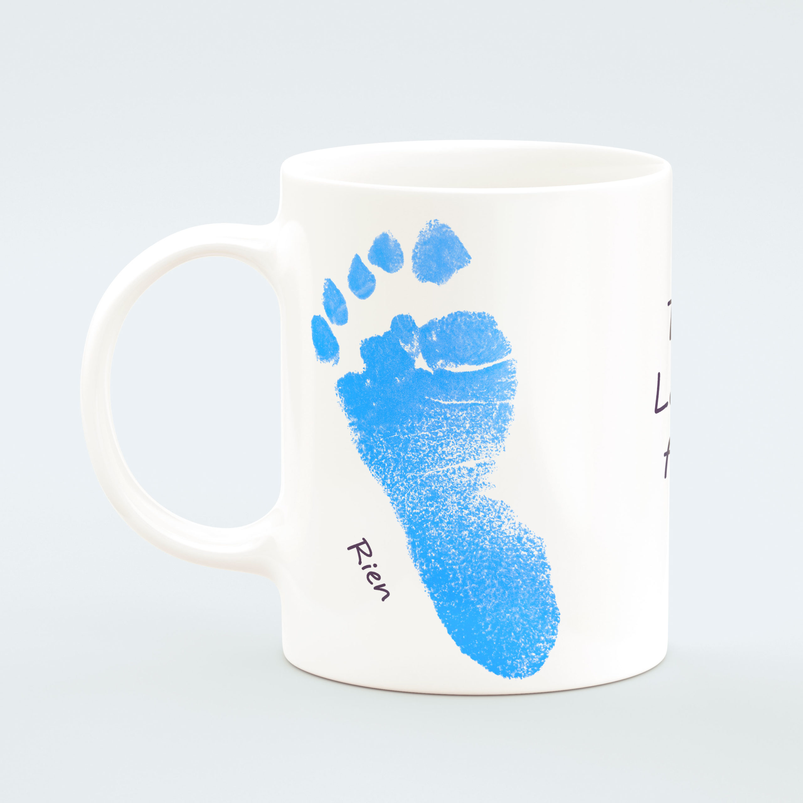 Personalised Footprint Mug And Coaster Set Treasured Memories